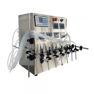 12 nozzles diaphragm pump filling machine for thin liquids