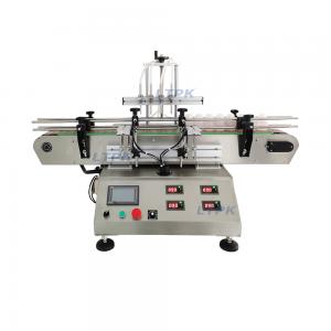 4 nozzles desktop magnetic pump liquid filling machine