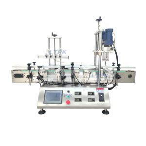 Auto desktop filling capping machine on one for small bottles