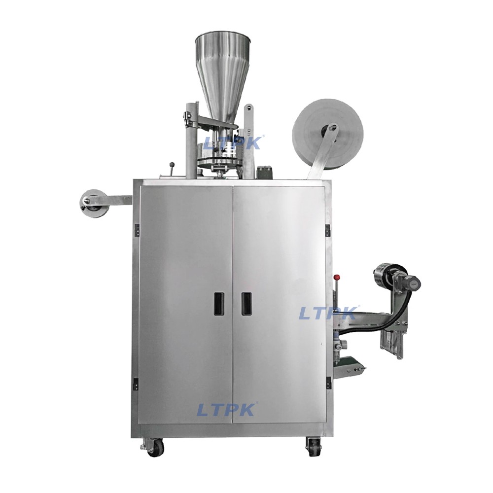 Auto inner tagged filter bag and outer bag packing machine for tea