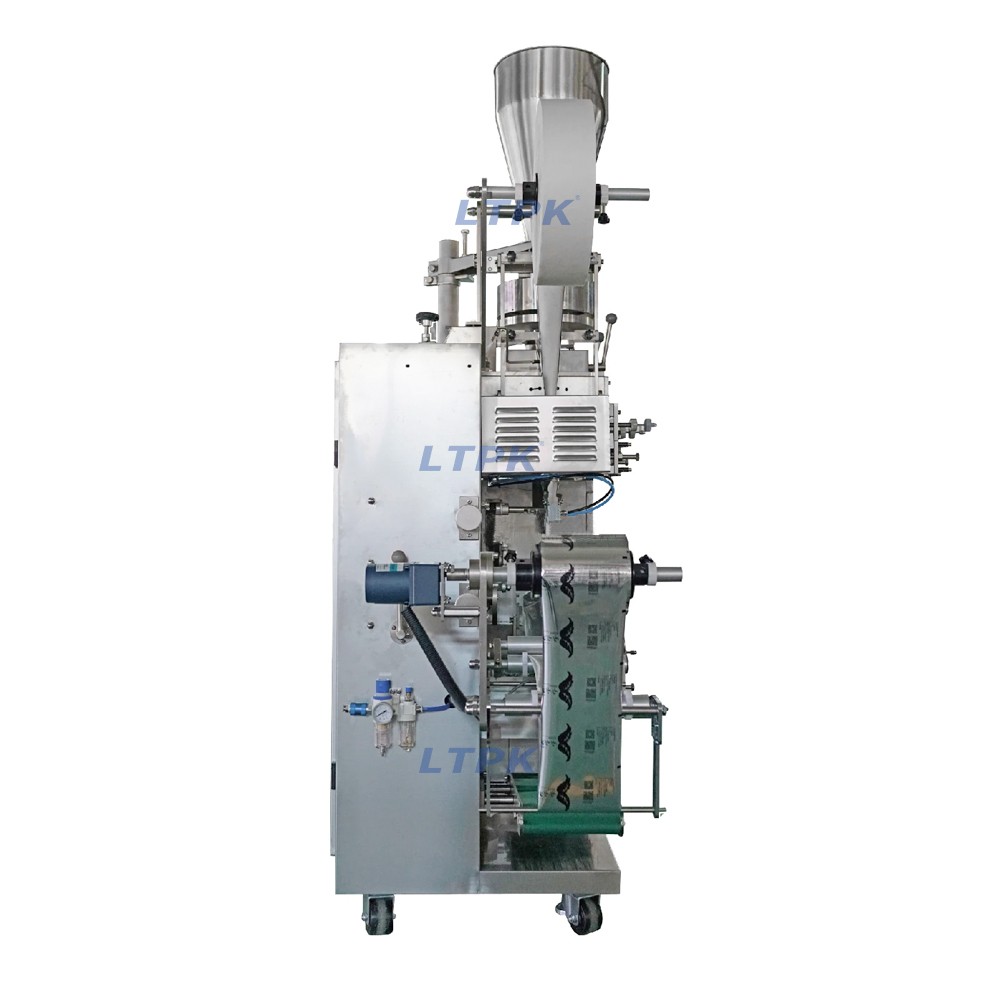 Auto inner tagged filter bag and outer bag packing machine for tea
