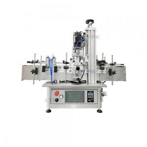 Automatic desktop screwing type capping machine for plastic spray pump rolls on caps
