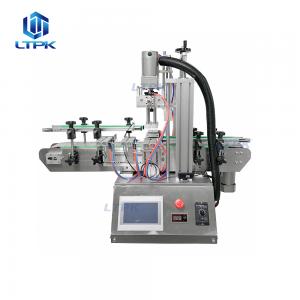 Automatic tabletop screwing type twist off capping machine for plastic pet bottles
