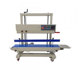 FR1200V vertical large long bag continous band sealer with ink date coding