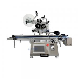 High quality desktop flat top surface labeling machine for jar lid cap