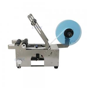Low cost semi auto round bottle labeling machine in stainless steel