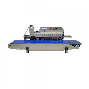 PM-1800 continous band sealer with inkjet date printing for plastic paper aluminum bagd