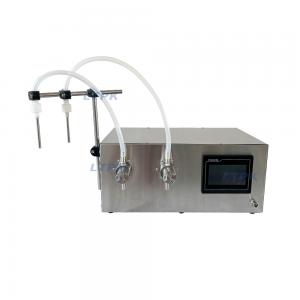 Semi auto 2 nozzles digital magnetic pump liquid filling machine 5L/min