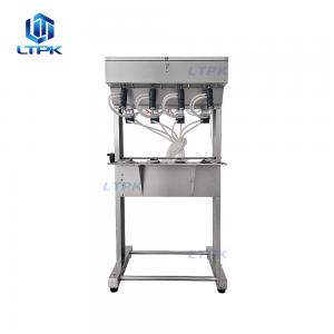 Semi auto 4 nozzles vacuum liquid filling machine for perfume bottle