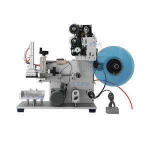 Semi auto pneumatic flat surface labeling machine with date printer