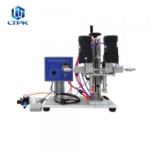 Semi auto pneumatic screwing type twist off capper capping machine for plastic covers