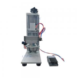 Semi auto pneumatic twist off jar metal lid sealing capping machine