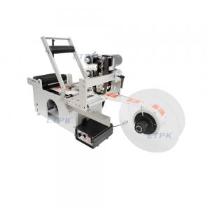 Semi auto round bottle labeling machicne with ribbon date printer