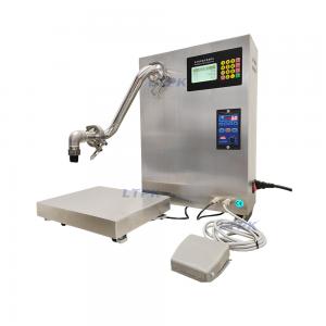 Small semi auto thick liquid weighing filling machine