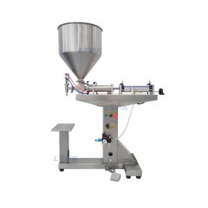 Vertical pneumatic viscous liquid paste cream filling machine