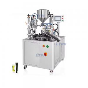 Vertical semi auto rotary tube filling sealing machine