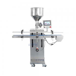 Vertical servo motor single nozzle piston filling machine for viscous liquid